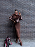 CHOCO jacket with choco fur "SAPPHIRE" CV2183 PRE-ORDER